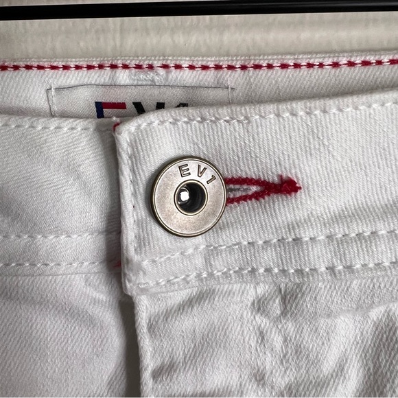 NWT EV1 White Denim Mini Skirt - Picture 4 of 7